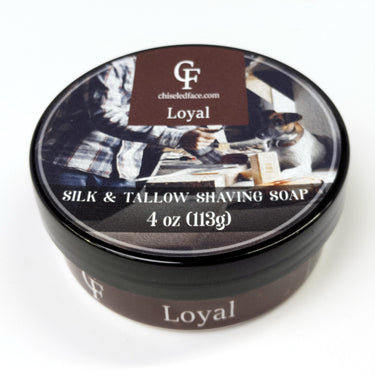 Silk Tallow Shave Soap - Loyal - Chiseled Face